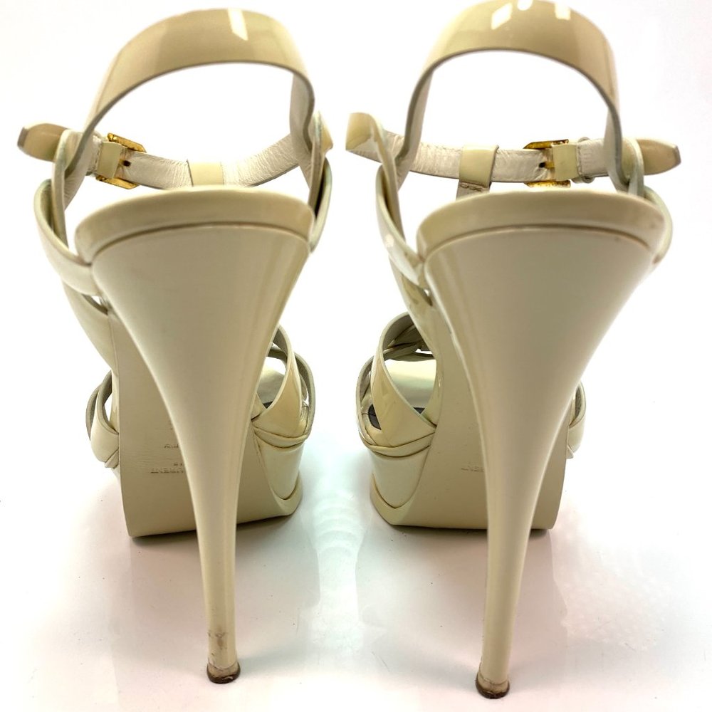 🌷❤️‍🔥FINAL SALE 🔥 NO OFFERS🌷💥Saint Laurent Tribute Patent Sandal 40.5 - Picture 9 of 11
